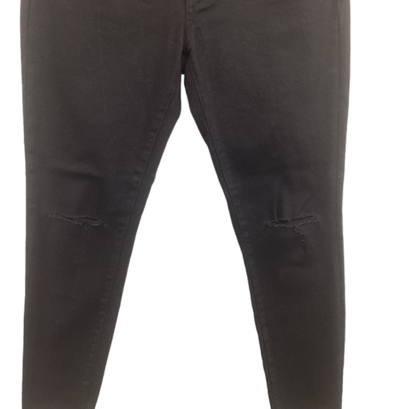 BlankNYC Blank NYC Intro black denim‎ jeans size 28 distressed raw hem - Picture 3 of 9